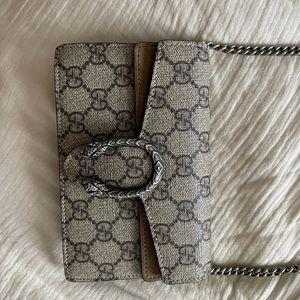 Gucci Beige and Gray Crossbody Bag